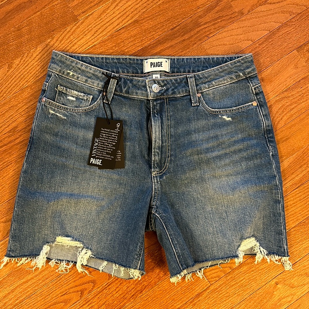 Paige Denim Sarah Longline Shorts